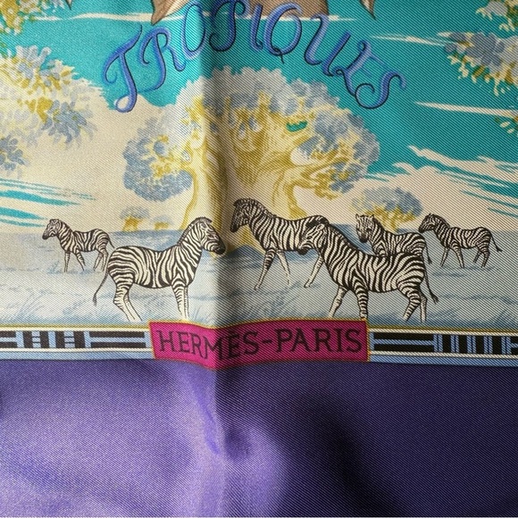 Hermes Tropiques 100% Silk Scarf - Picture 3 of 6